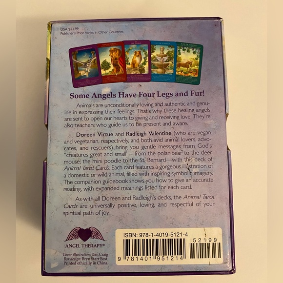 Animal Tarot Cards: A 78-card Deck and Guidebook – October 3, 2017 Hay House - Picture 4 of 4